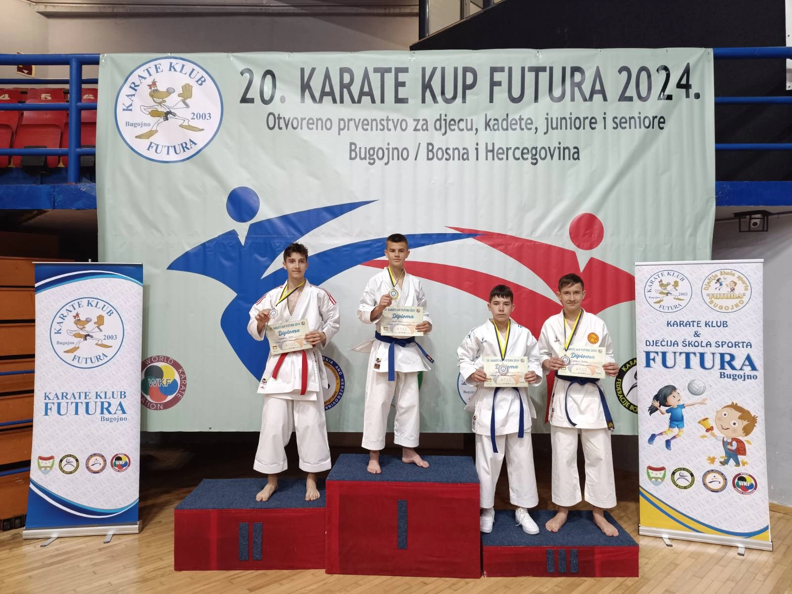 Karatisti UKK "Student" ponovo uspješni: Srebro i tri bronce donijeli u Mostar